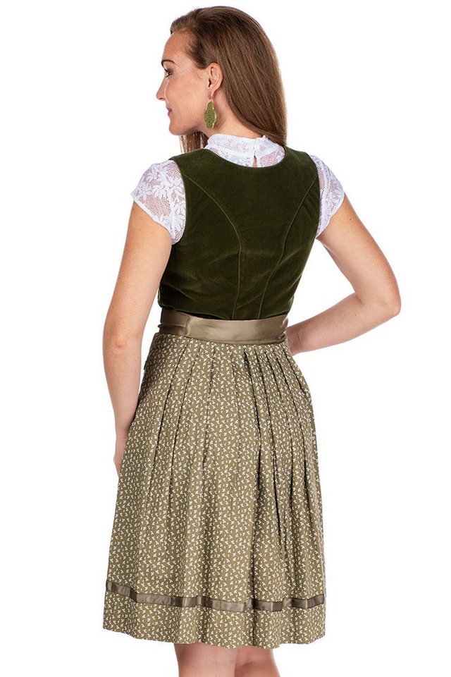 MarJo Dirndl Samt Dirndl 2tlg. - CLARA - moos/oliv – Bild 5 von 5