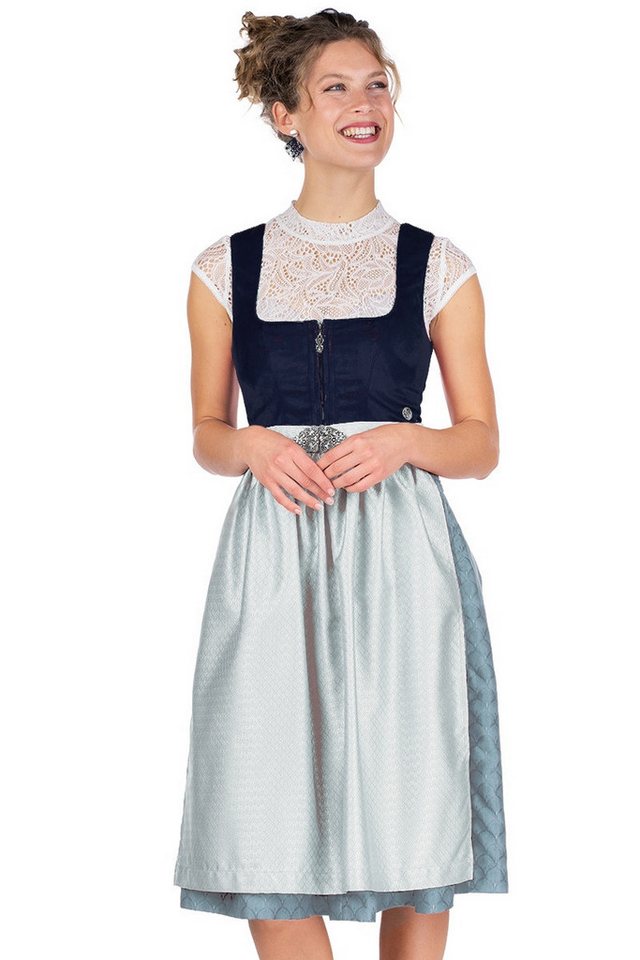 MarJo Dirndl Samt Dirndl 2tlg. - GRAFLING - marine – Bild 2 von 5