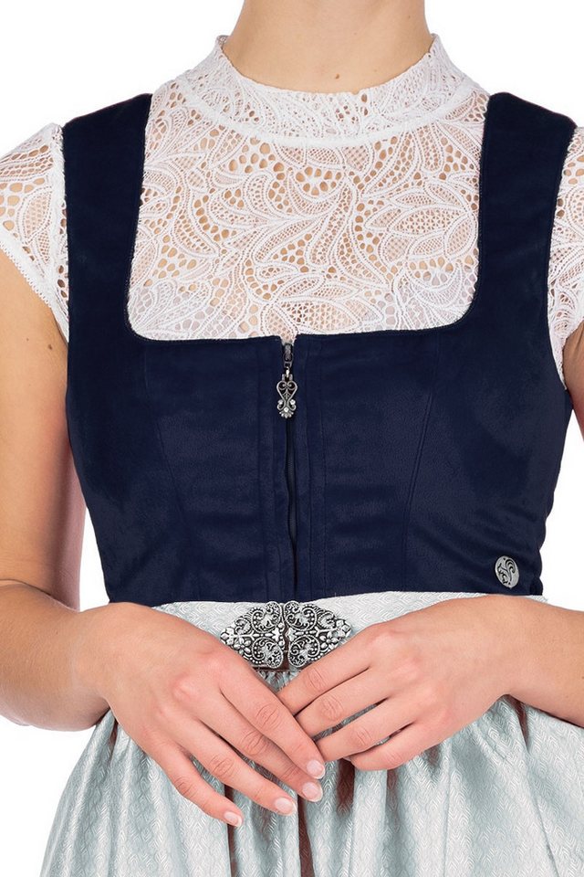MarJo Dirndl Samt Dirndl 2tlg. - GRAFLING - marine – Bild 3 von 5