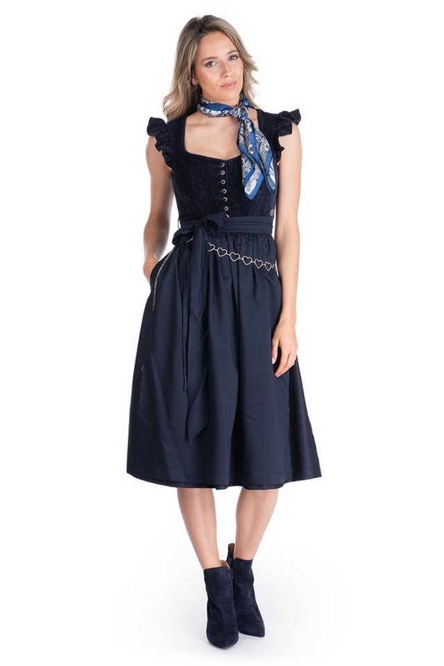 MarJo Dirndl Samt Dirndl 2tlg. - HOCHWINKEL - midnight – Bild 4 von 5