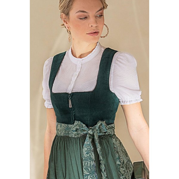 MarJo Dirndl Samt Dirndl 2tlg. - IRSEE - petrol/jade