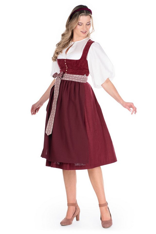 MarJo Dirndl Samt Dirndl 2tlg. - LEOPOLDSDORF - granatapfel – Bild 5 von 5