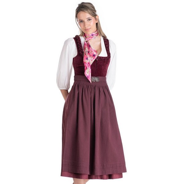 MarJo Dirndl Samt Dirndl 2tlg. - POLLING - wine