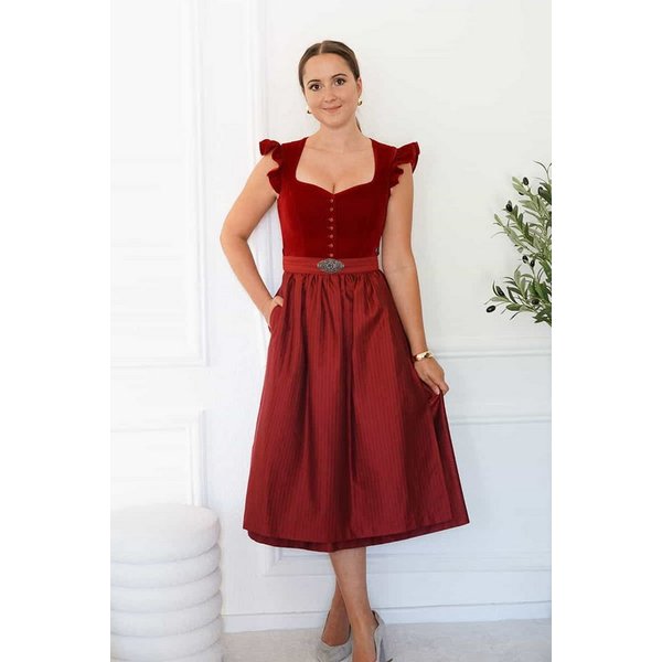 MarJo Dirndl Dirndl True Love 75cm Länge kirsche
