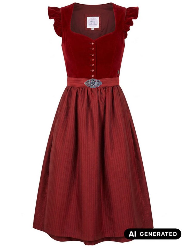 MarJo Dirndl Dirndl True Love 75cm Länge kirsche – Bild 2 von 3