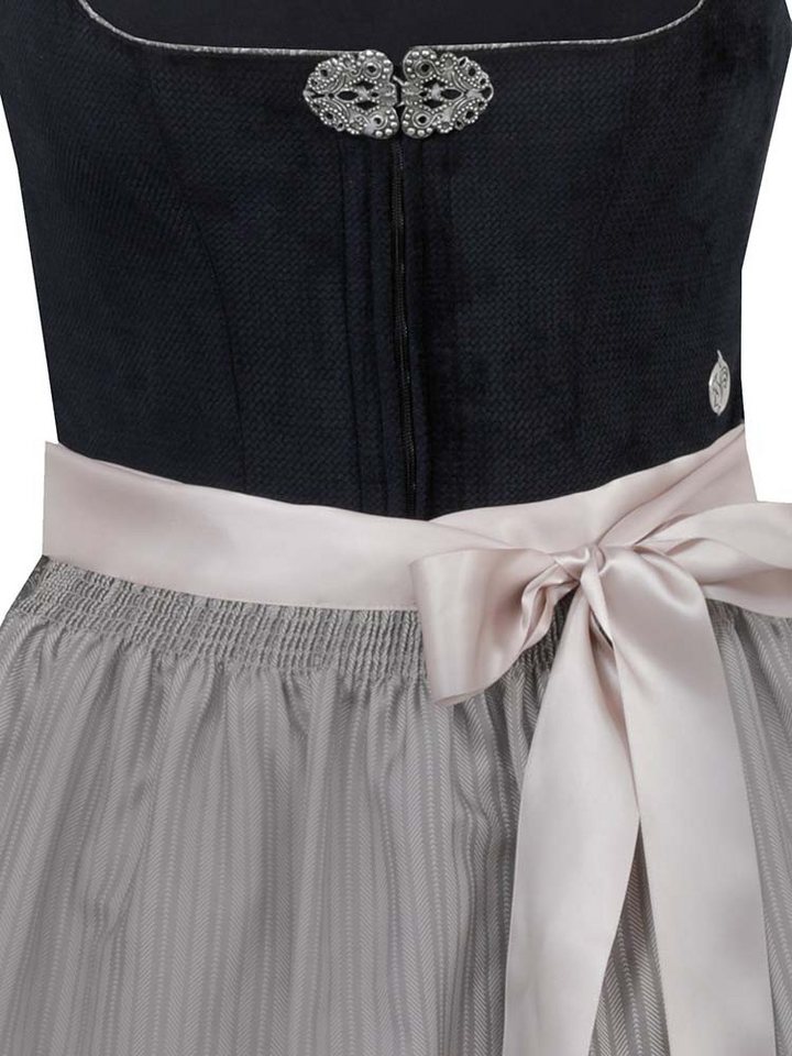 MarJo Dirndl Dirndl Übersee 70cm Länge schwarz coffee – Bild 2 von 2