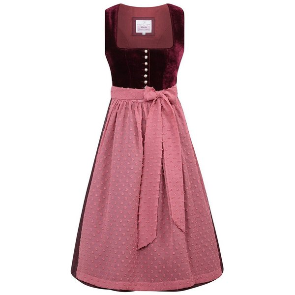 MarJo Dirndl Dirndl Wolfersdorf 70cm Länge bordeaux
