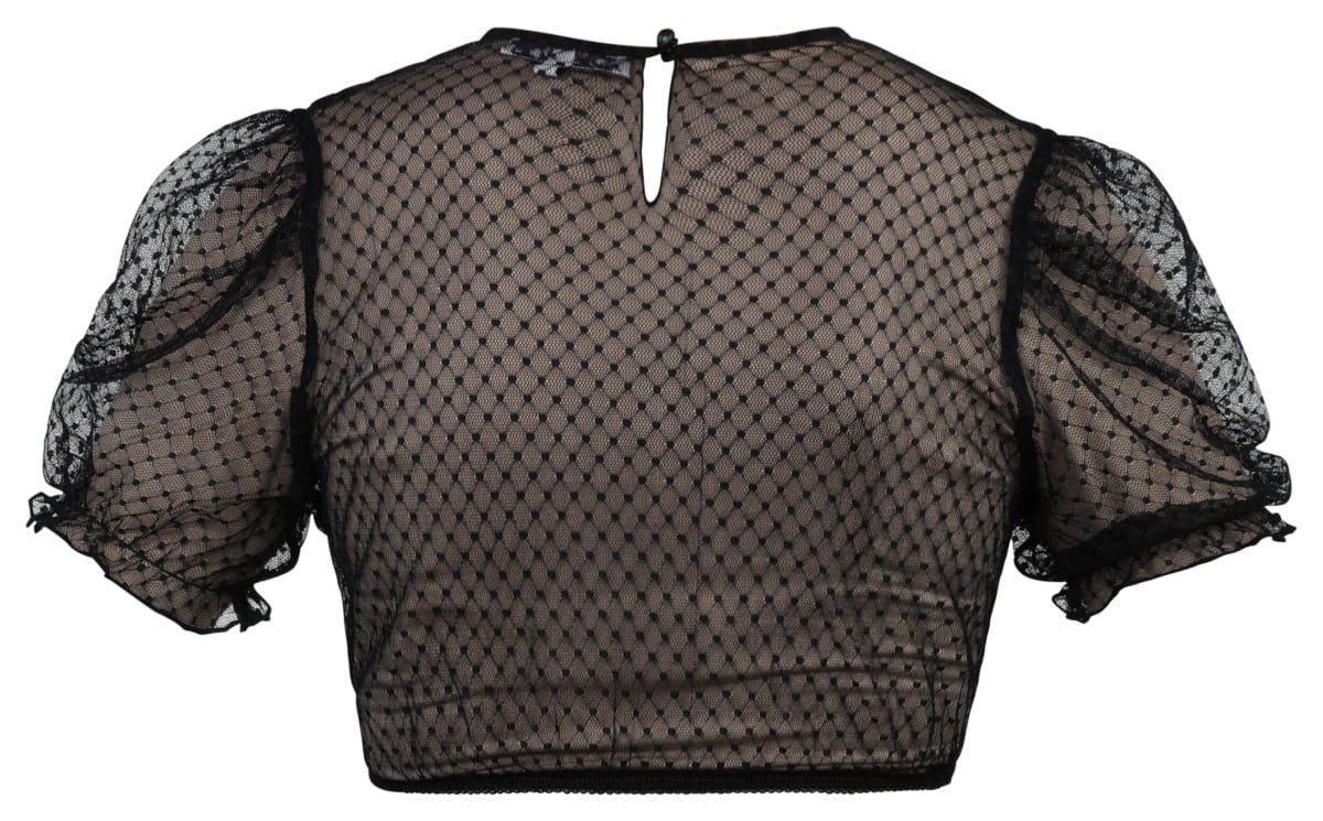 MarJo Dirndlbluse Dirndlbluse Altmünster schwarz – Bild 2 von 2