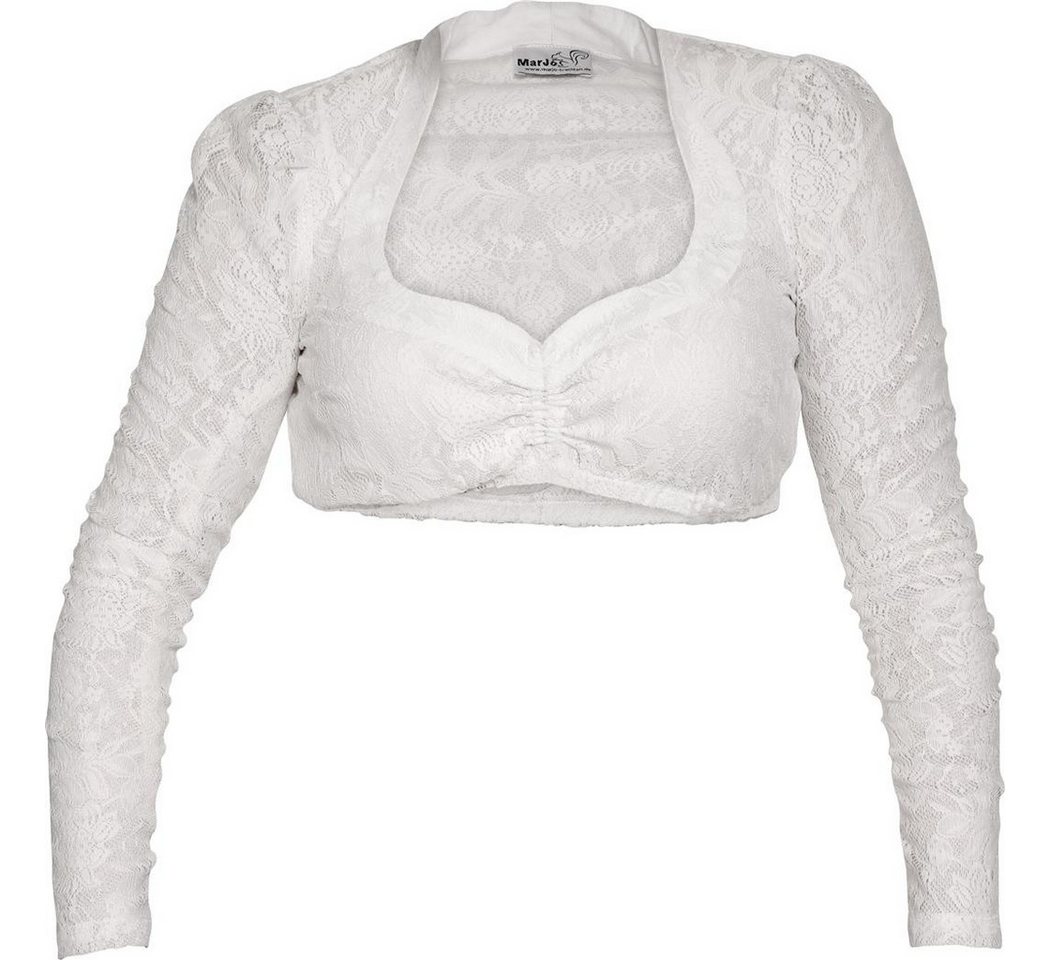 MarJo Dirndlbluse Dirndlbluse Becca-Celina weiß langarm – Bild 2 von 2