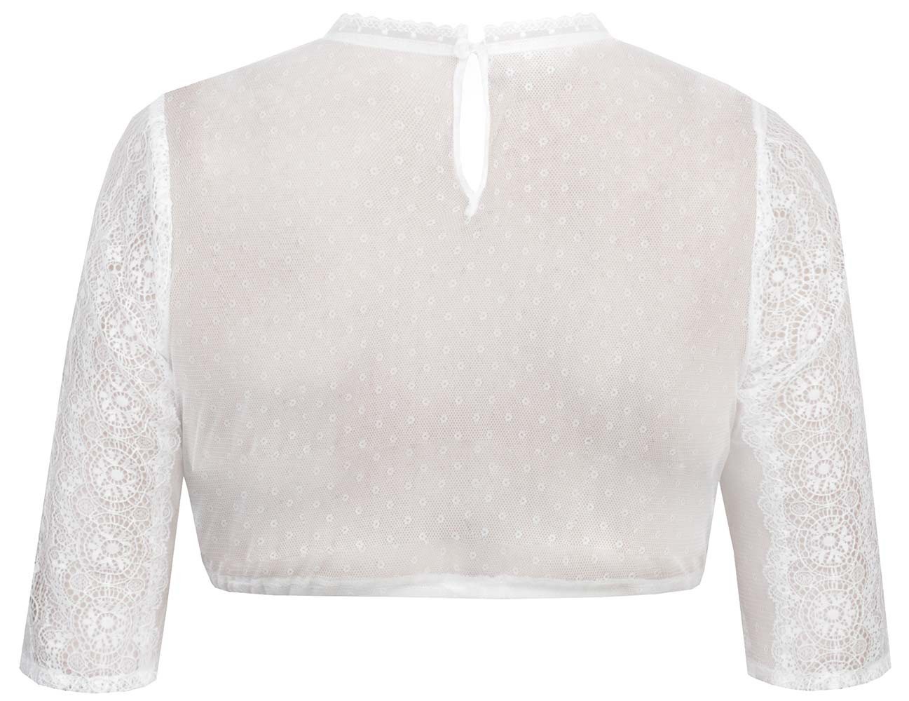MarJo Dirndlbluse Dirndlbluse Gustina-Nova halbarm creme – Bild 2 von 3