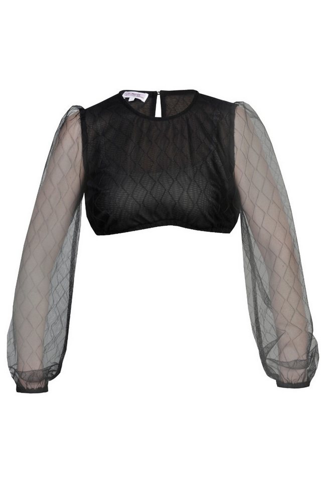 MarJo Dirndlbluse Dirndlbluse - IVANA-SARAH - offweiß, schwarz – Bild 3 von 5