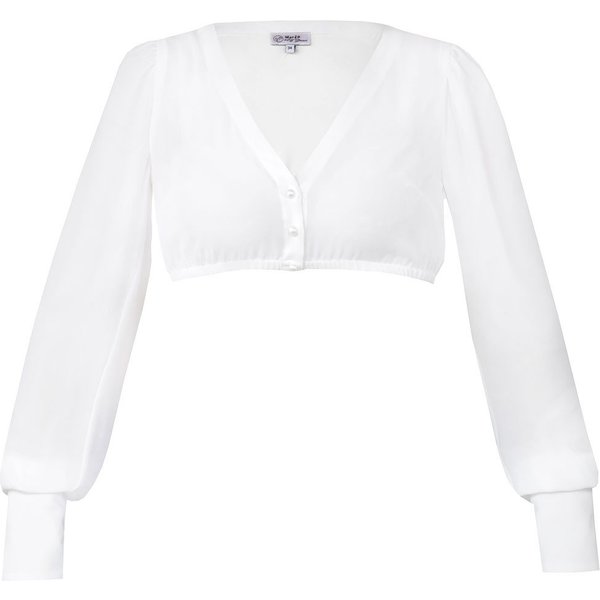 MarJo Dirndlbluse Dirndlbluse Jachenau Langarm ecru