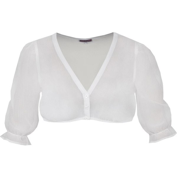 MarJo Dirndlbluse Dirndlbluse Schierling Puffarm ecru