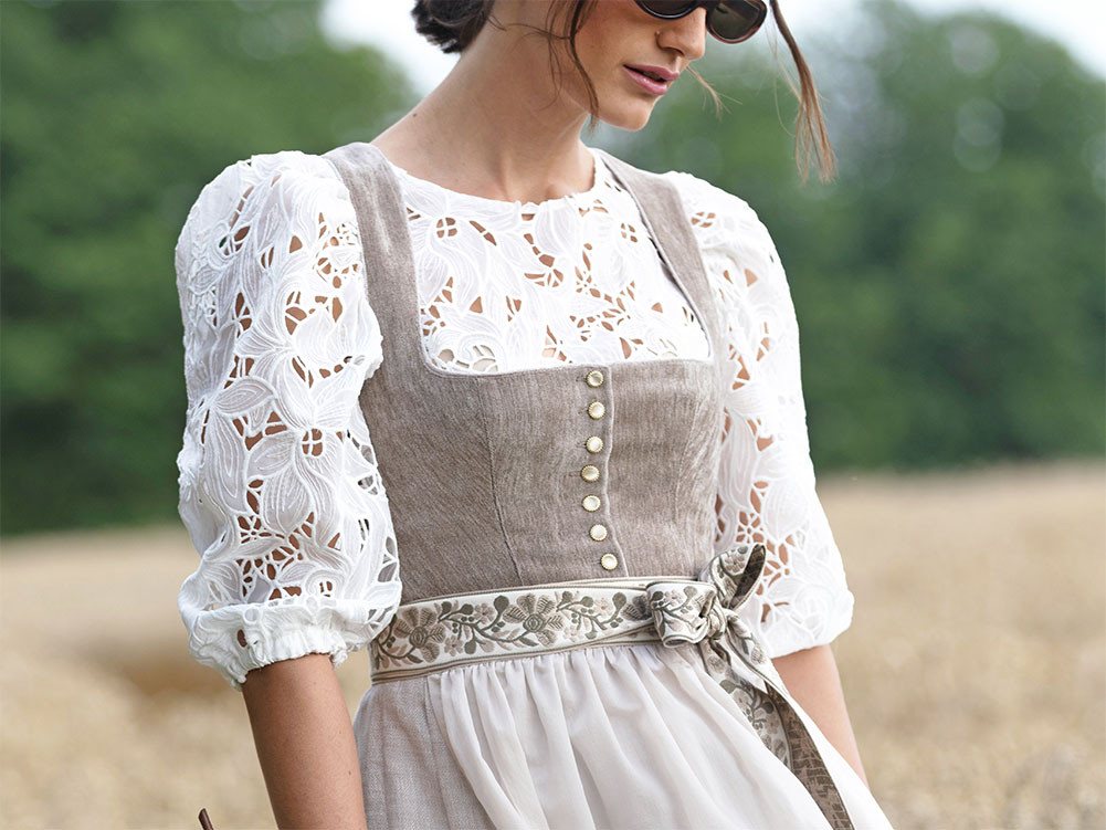 MarJo Dirndlbluse Dirndlbluse Vaterstetten ecru – Bild 2 von 3