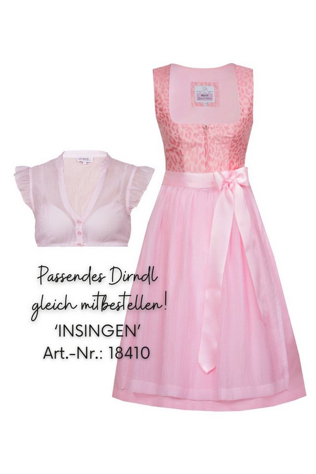 MarJo Dirndlbluse Dirndlbluse - WALDBRUNN - puderrosa – Bild 4 von 5