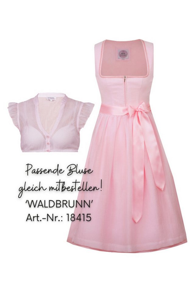 MarJo Dirndlbluse Dirndlbluse - WALDBRUNN - puderrosa – Bild 5 von 5