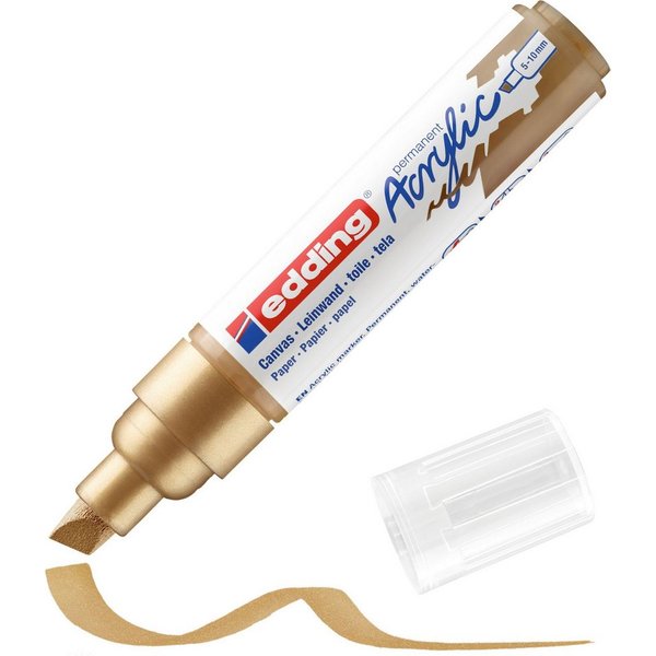 edding Marker Acrylmarker edding 5000 breit reichgold