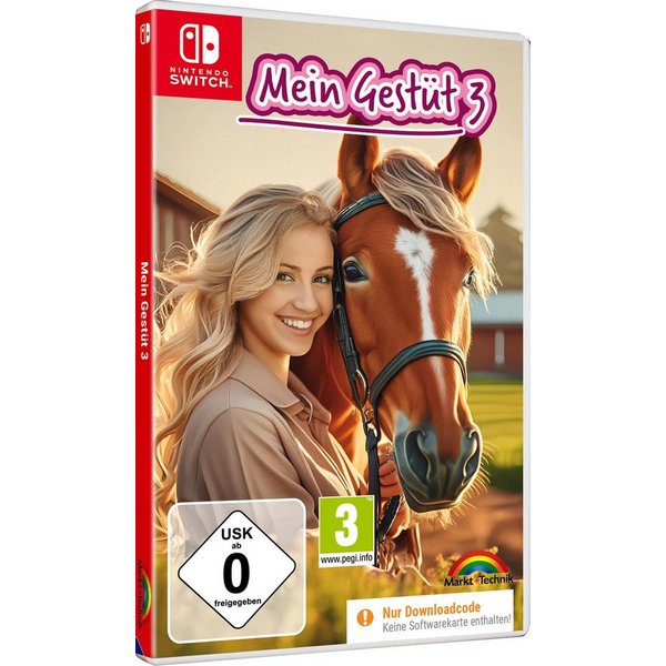 Gestüt 3 - Ein Leben für die Pferde, Turniere, Abenteuer Simulation (Code in a Box), Nintendo Switch