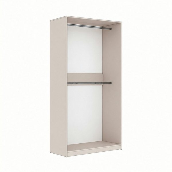 Marmex Möbel Kleiderschrank TRES 01 moderner offener Kleiderschrank mit Kleiderstangen ohne Schranktüren, Ankleidezimmer