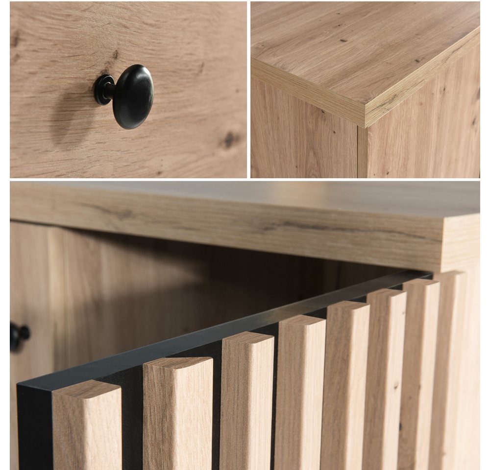 Marmex Möbel Kommode CALI 05 Sideboard mit Schubladen und Schranktüre – Bild 3 von 3