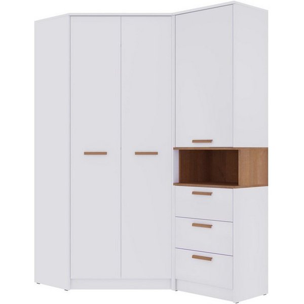 Marmex Möbel Schrank-Set Grant Set 15, (SET, 2-St., Eckschrank, Regal mit Schubladen), Scharniere Softclose