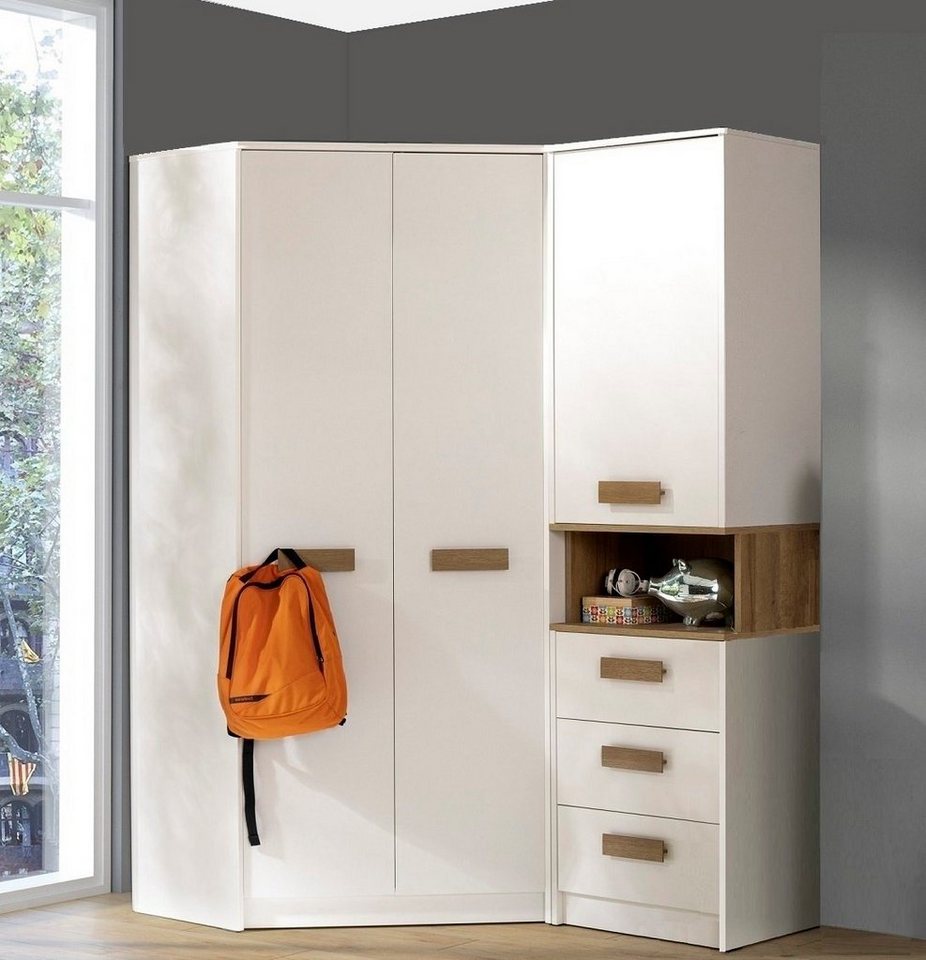 Marmex Möbel Schrank-Set Grant Set 15, (SET, 2-St., Eckschrank, Regal mit Schubladen), Scharniere Softclose – Bild 4 von 5