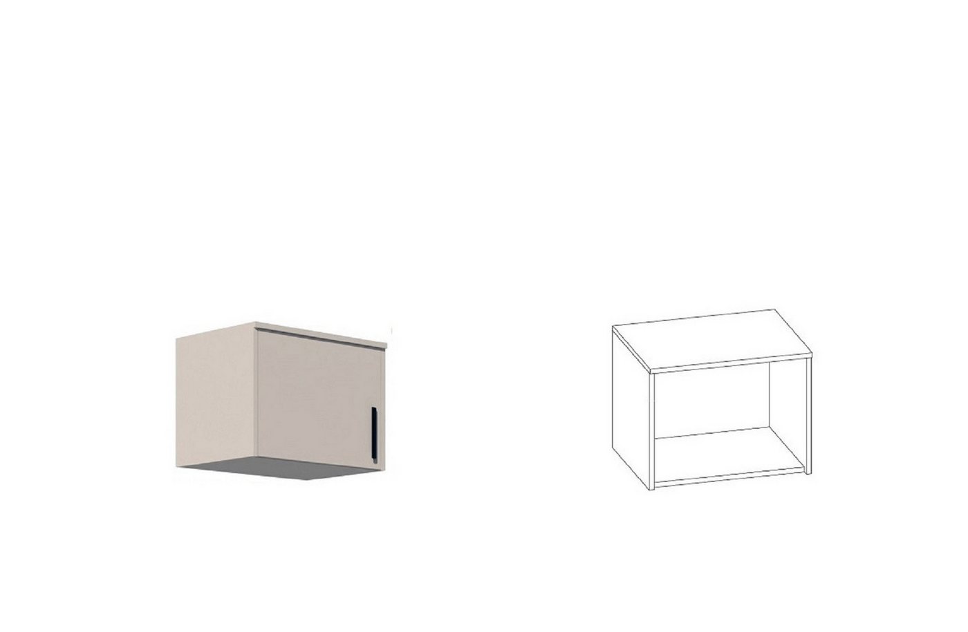 Marmex Möbel Schrank-Set Grant Set 36 C, (5-St., Regal, Eckschrank, Kommode, zwei Schrankaufsätze), Soft-Close-Scharniere, Vollauszug der Schubladen – Bild 5 von 5