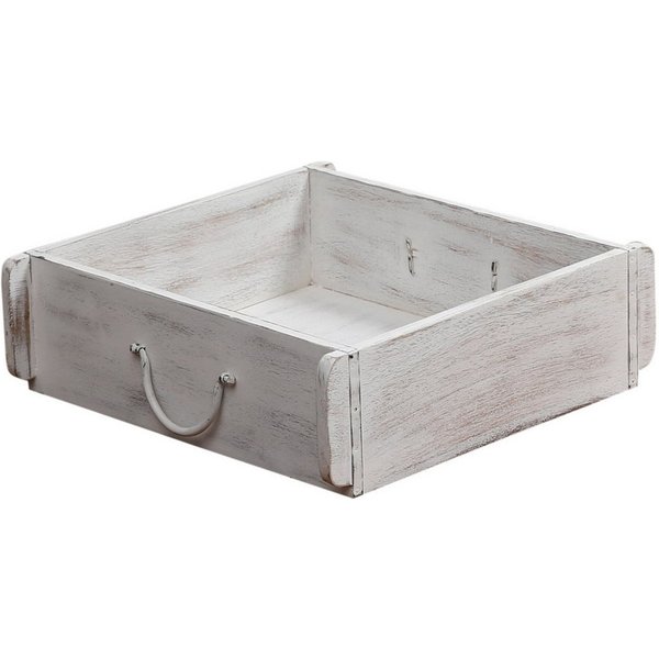 Marrakesch Orient & Mediterran Interior Dekotablett Tablett Aligar aus Holz gefertigt für Speisen und Getränke, Weiß 31 cm (1 St), Dekotablett