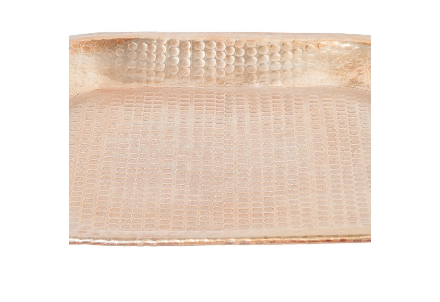 Marrakesch Orient & Mediterran Interior Dekotablett Tablett Hosna im Skandi-Stil, zum Servieren und Dekorieren, Gold 29 cm (1 St), Handarbeit – Bild 4 von 5