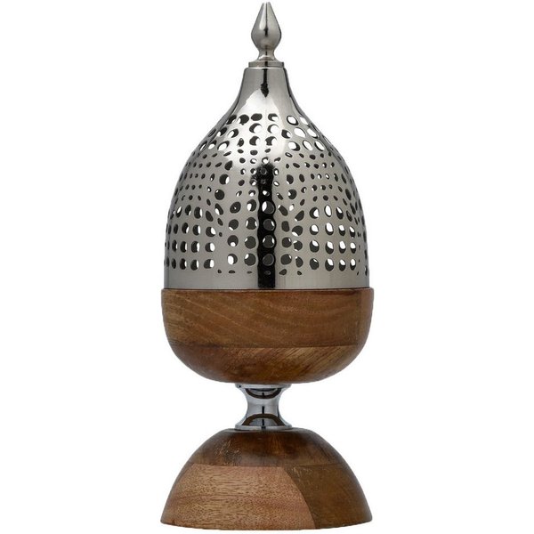 Marrakesch Orient & Mediterran Interior Räucherstäbchen-Halter Orientalisches Räuchergefäß Mouka handgefertigt aus Metall handgemacht, (1 St), Handarbeit