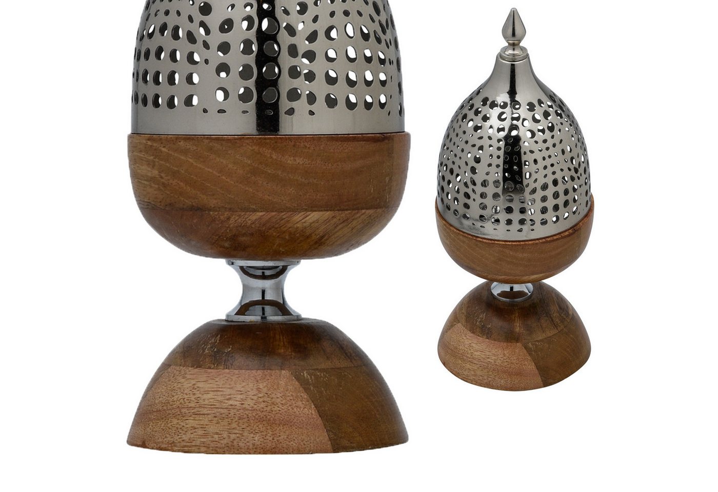 Marrakesch Orient & Mediterran Interior Räucherstäbchen-Halter Orientalisches Räuchergefäß Mouka handgefertigt aus Metall handgemacht, (1 St), Handarbeit – Bild 5 von 5