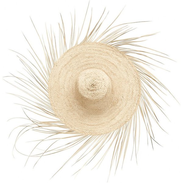 Marrakesch Orient & Mediterran Interior Wanddekoobjekt Wanddekoration Tijuana im Boho-Design aus Bast gefertigt, Beige 110 cm (1 St), Handarbeit