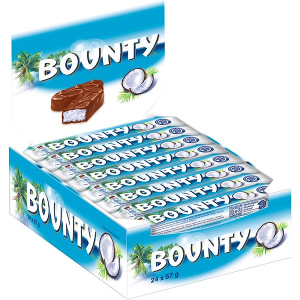 Mars Süßigkeit BOUNTY Riegel 24x57g