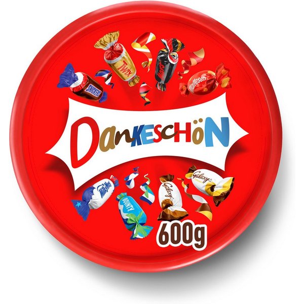 Mars Süßigkeit Celebrations 550g Dose "Dankeschön" Mini Schokoriegel Snickers Twix, Mars, Dankeschön, Danke, Geschenk, Schokolade