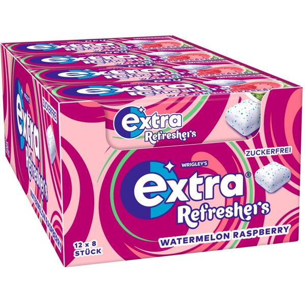 Mars Süßigkeit EXTRA REFRESHERS Watermelon Raspberry 12x8 Stück (12 Packungen - SK)