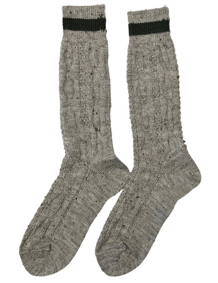 Marschall Trachten Socken Trachten Shopper Socken mit Zopfmuster und Streife – Bild 2 von 2