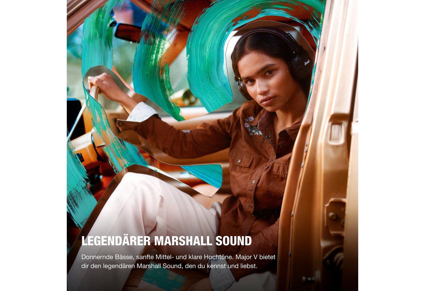 Marshall Major V On-Ear-Kopfhörer (Freisprechfunktion, Bluetooth) – Bild 2 von 5
