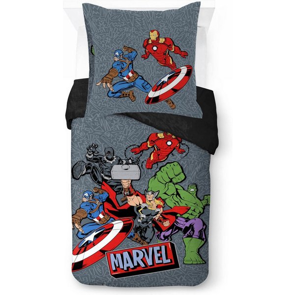 MARVEL Kinderbettwäsche Avengers Don't Sweat, Linon, 2 teilig, 100% Baumwolle