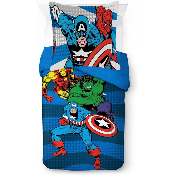 MARVEL Kinderbettwäsche Avengers Good Guys, Linon, 2 teilig, 100% Baumwolle