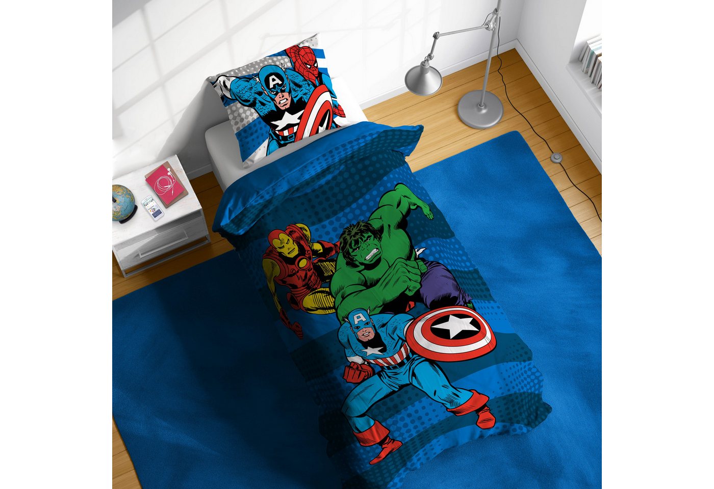 MARVEL Kinderbettwäsche Avengers Good Guys, Linon, 2 teilig, 100% Baumwolle – Bild 2 von 5