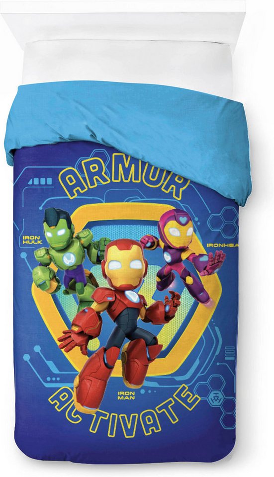 MARVEL Kinderbettwäsche Iron Man Armor, Linon, 2 teilig, 100% Baumwolle – Bild 3 von 5