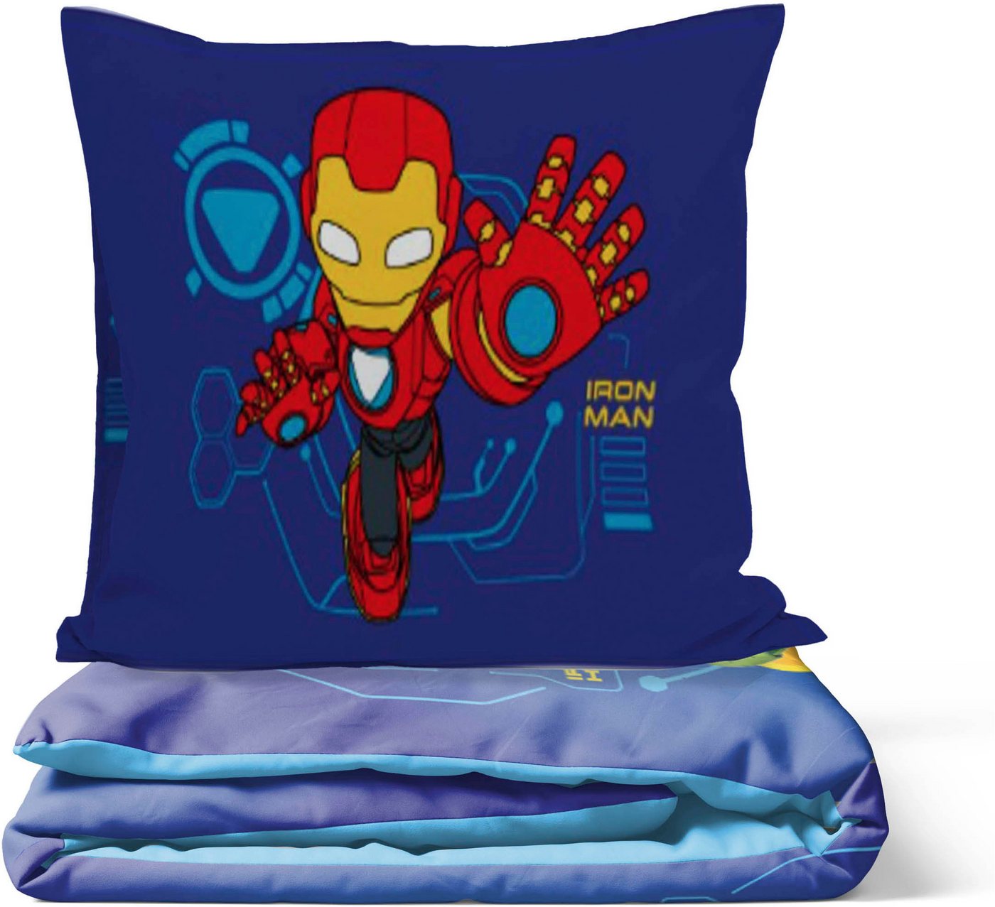 MARVEL Kinderbettwäsche Iron Man Armor, Linon, 2 teilig, 100% Baumwolle – Bild 5 von 5