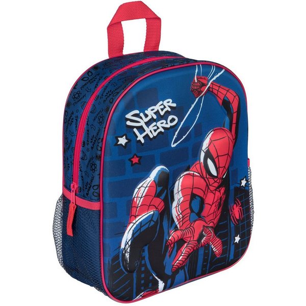 MARVEL Kinderrucksack Spider Man 3D Rucksack blau Kinder Backpack für Kindergarten