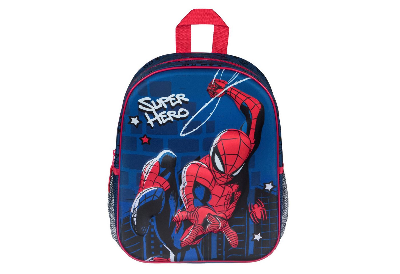 MARVEL Kinderrucksack Spider Man 3D Rucksack blau Kinder Backpack für Kindergarten – Bild 2 von 3