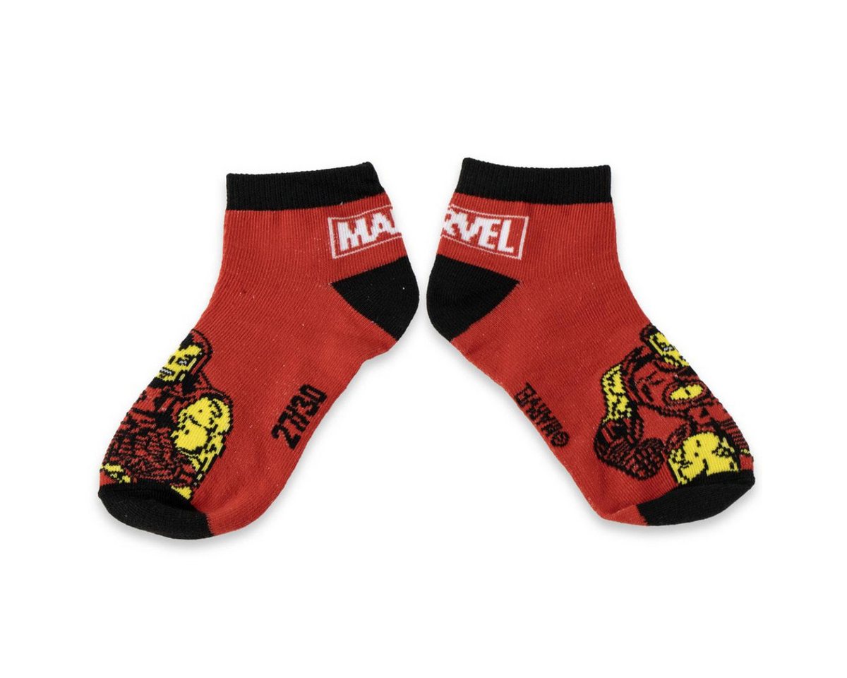 MARVEL Kurzsocken Kinder Sneakersocken Mehrpack Polyester – Bild 2 von 5