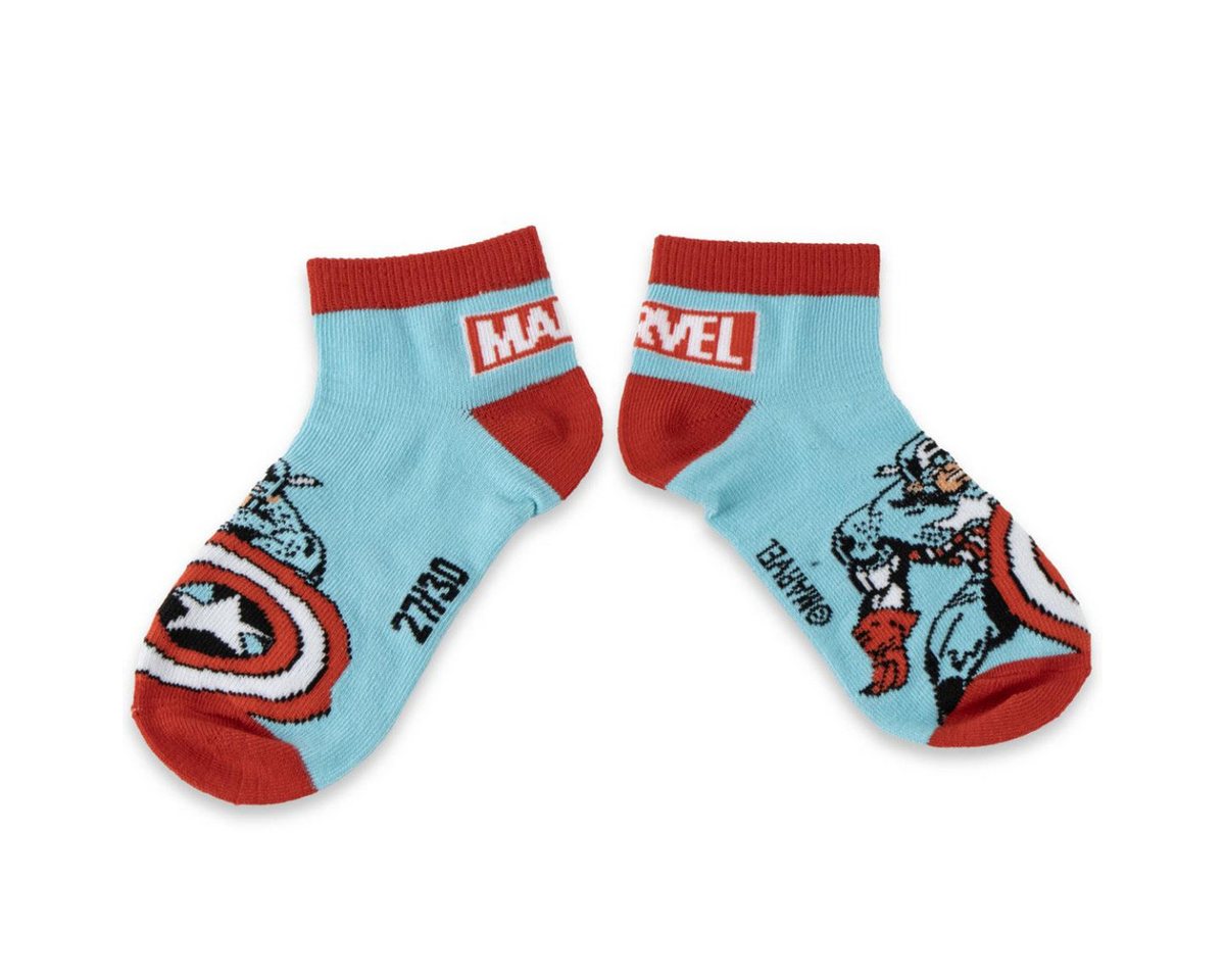 MARVEL Kurzsocken Kinder Sneakersocken Mehrpack Polyester – Bild 3 von 5