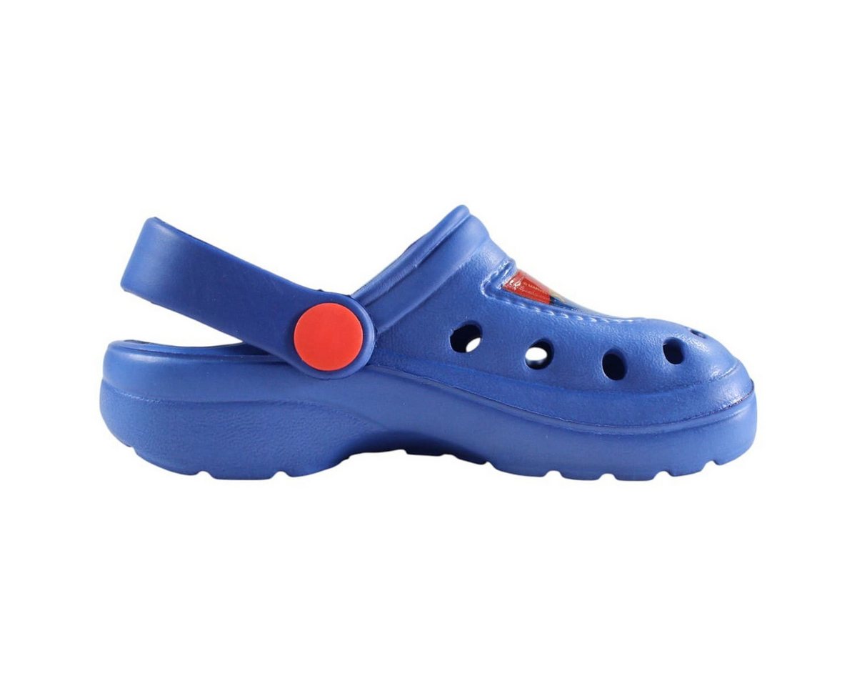 MARVEL Spider-Man Kinder Jungen Clogs Badeschuhe Gr. 22 bis 33 Blau Clog – Bild 4 von 5