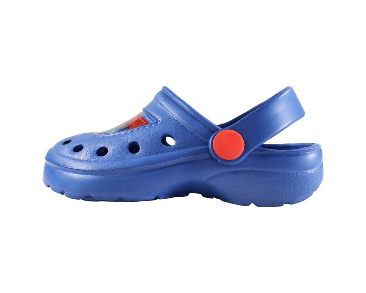 MARVEL Spider-Man Kinder Jungen Clogs Badeschuhe Gr. 22 bis 33 Blau Clog – Bild 5 von 5