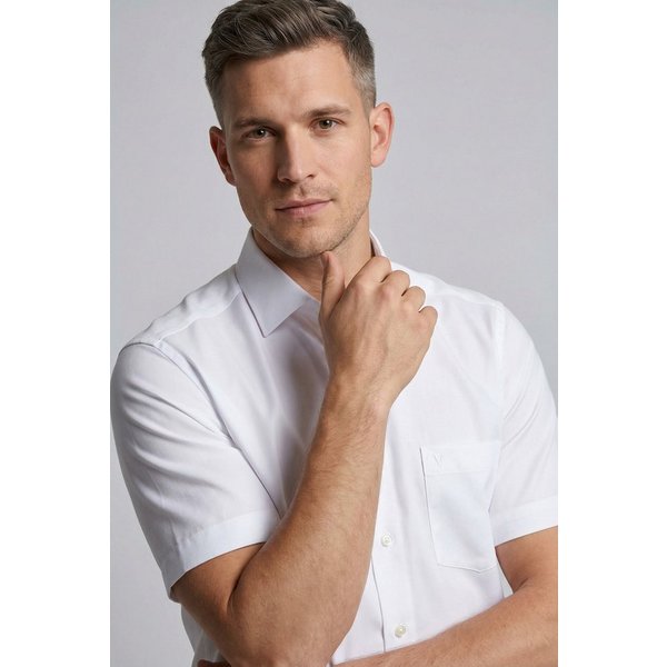 MARVELIS Kurzarmhemd Businesshemd, New-Kentkragen, comfort fit