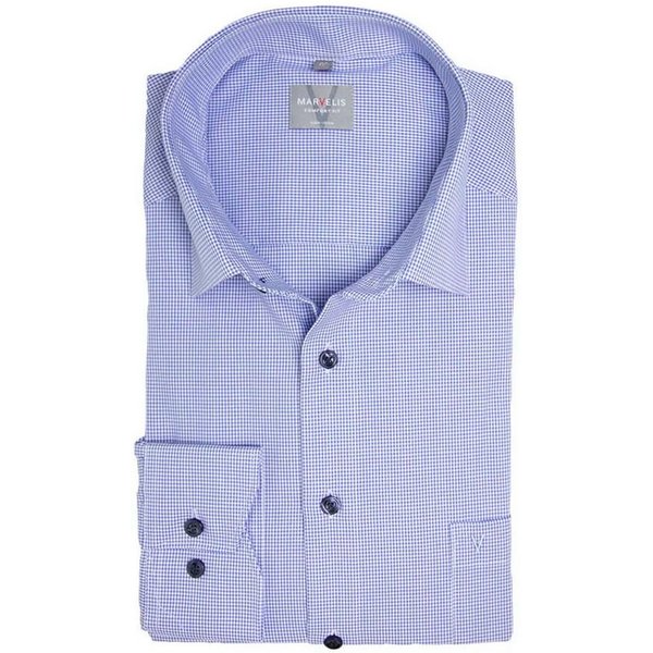 MARVELIS Langarmhemd Comfort Fit modern FitKent